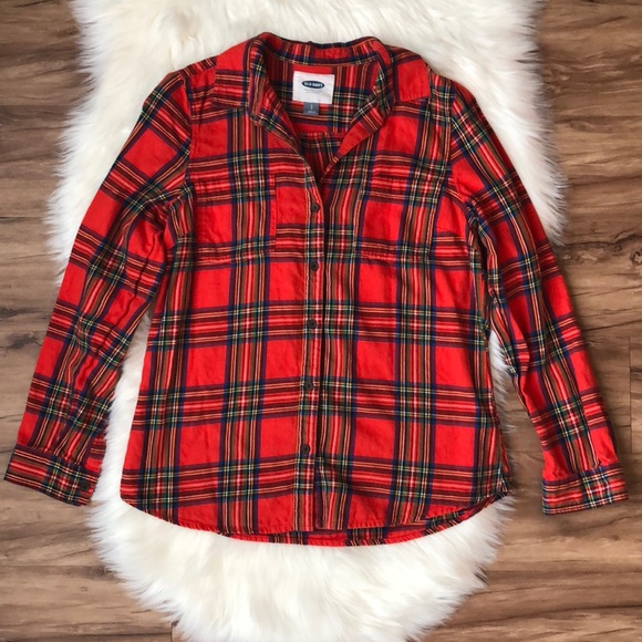 Old Navy Tops - Donating Tomorrow! Old Navy Red Flannel